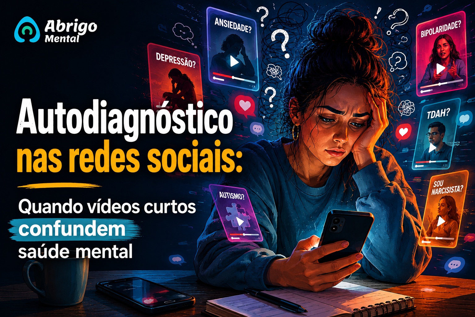 Autodiagnóstico nas redes sociais: quando vídeos curtos confundem saúde mental