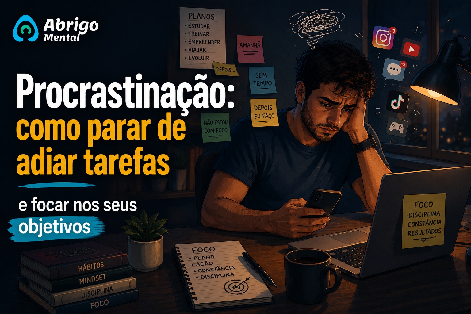 Procrastinação: como parar de adiar tarefas e focar nos seus objetivos