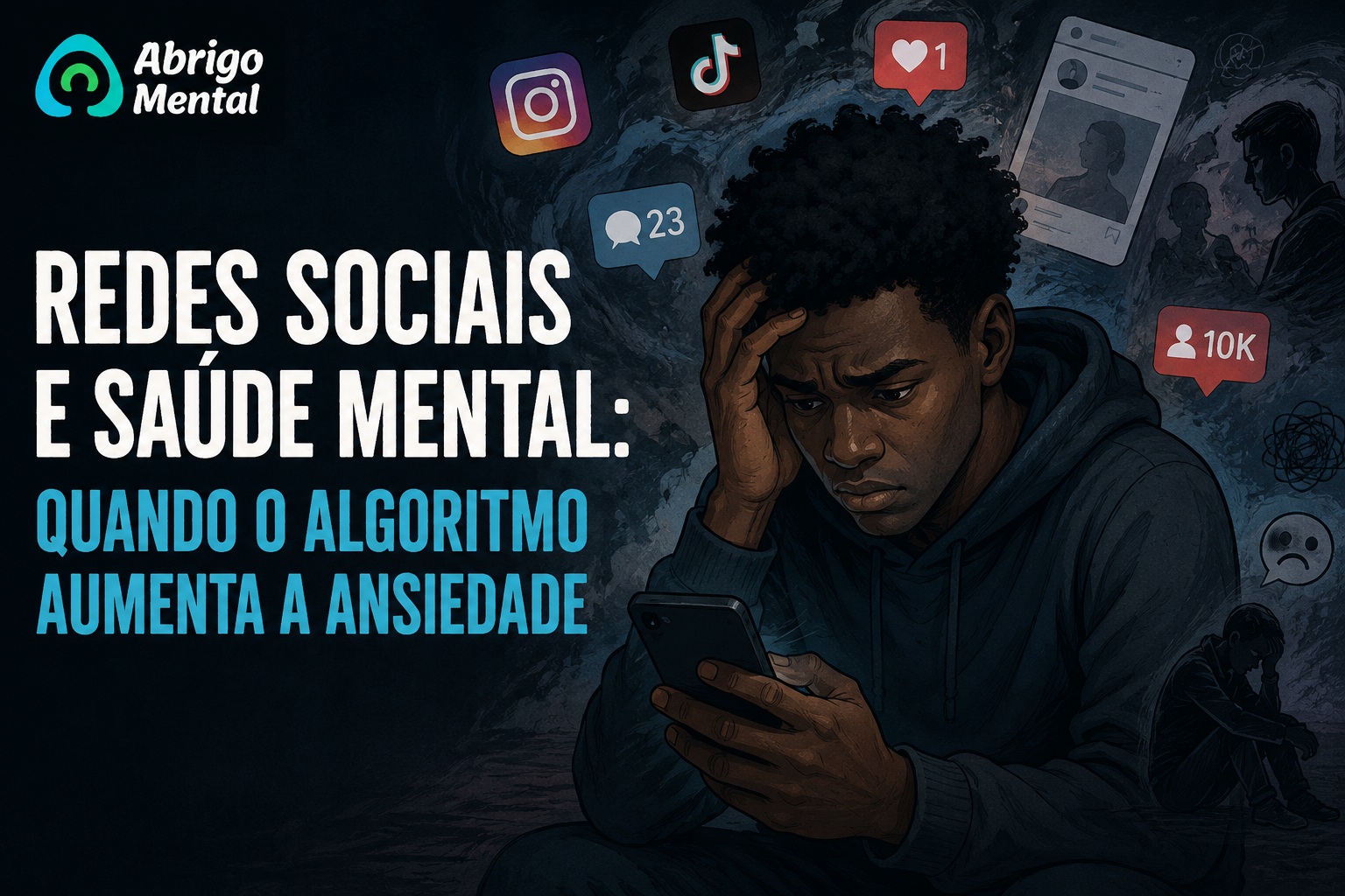 Redes sociais e saúde mental: quando o algoritmo aumenta a ansiedade