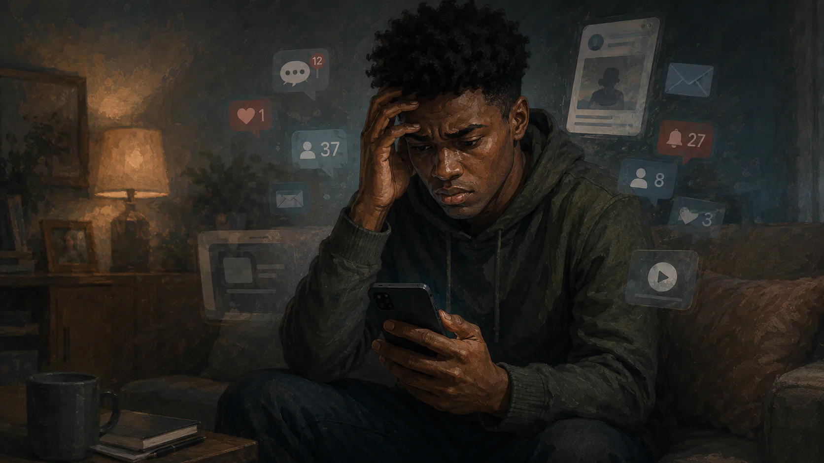 Redes sociais e saúde mental: quando o algoritmo aumenta a ansiedade