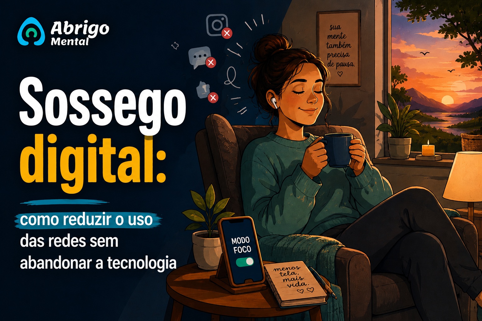 Sossego digital: como reduzir o uso das redes sem abandonar a tecnologia